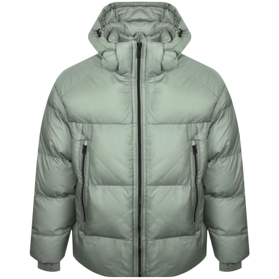 Image number 2 for BOSS Orbok Puffer Jacket Light Green