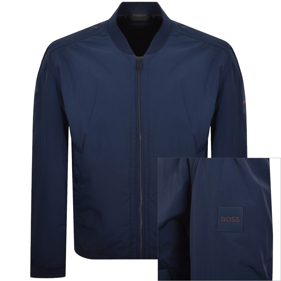 Image number 1 for BOSS Ovarsi Bomber Jacket Blue