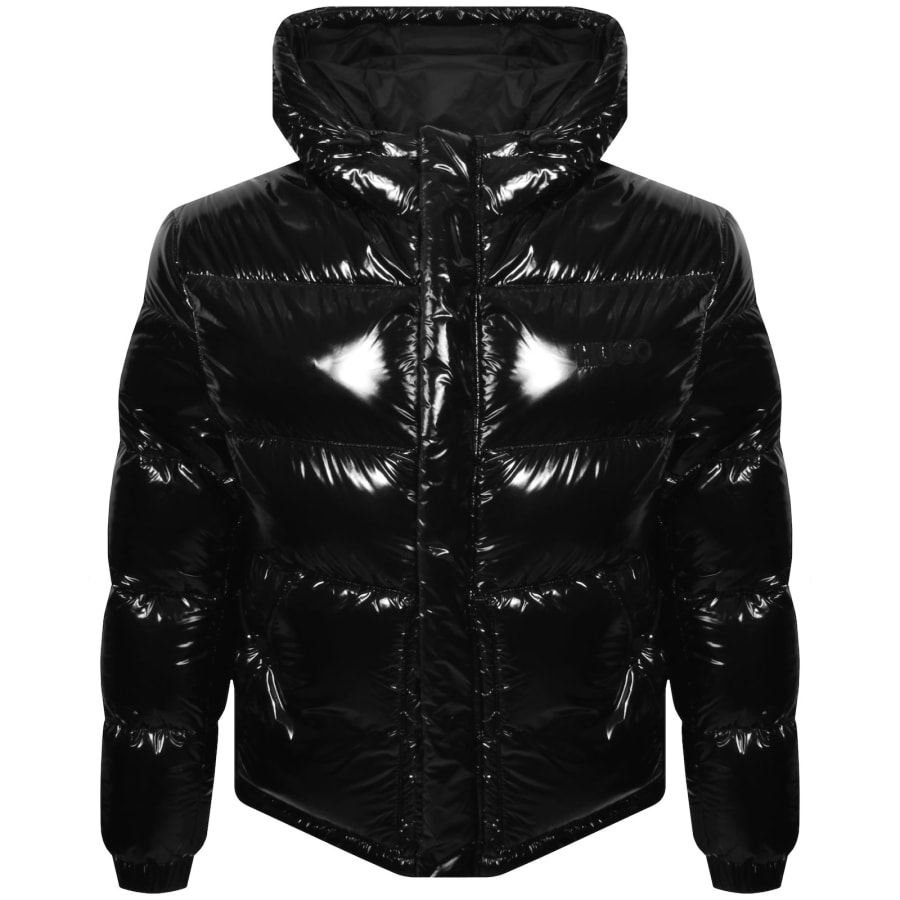 Image number 1 for HUGO Balto Gloss Puffer Jacket Black