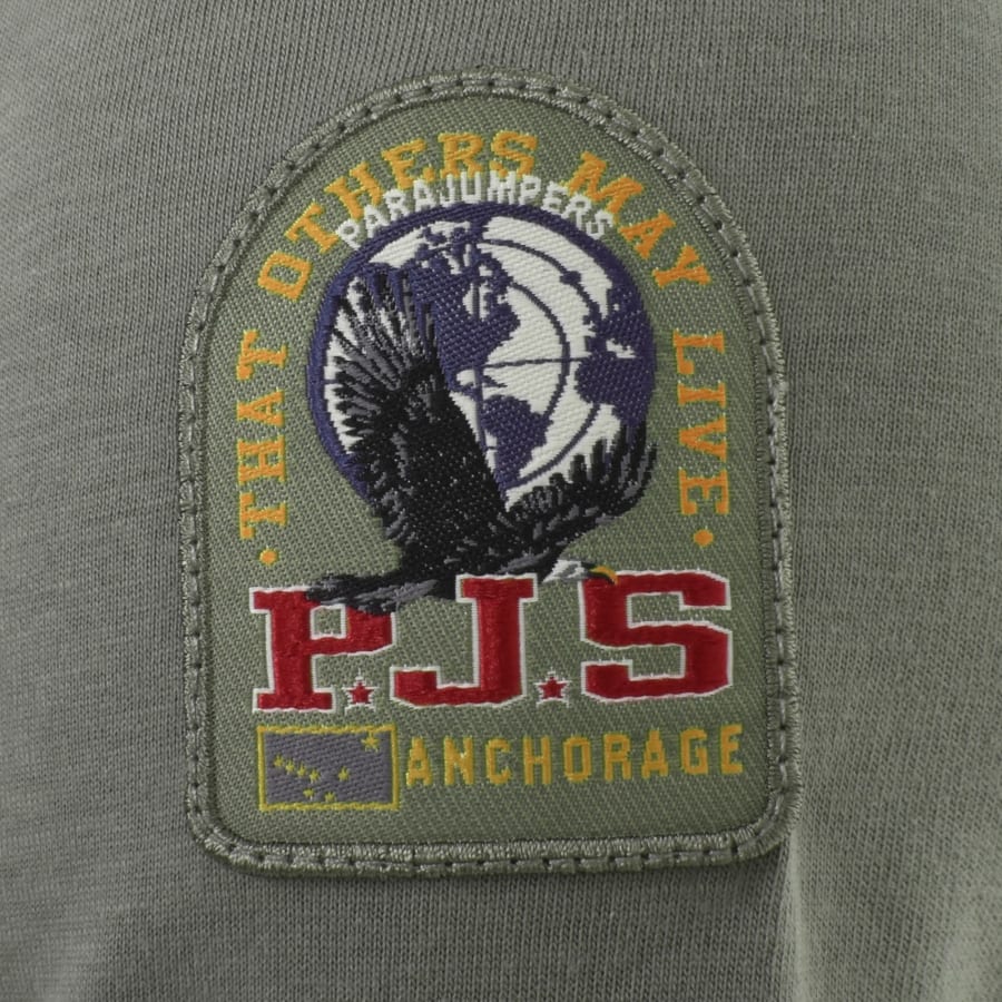 Image number 3 for Parajumpers Patch T Shirt Grey