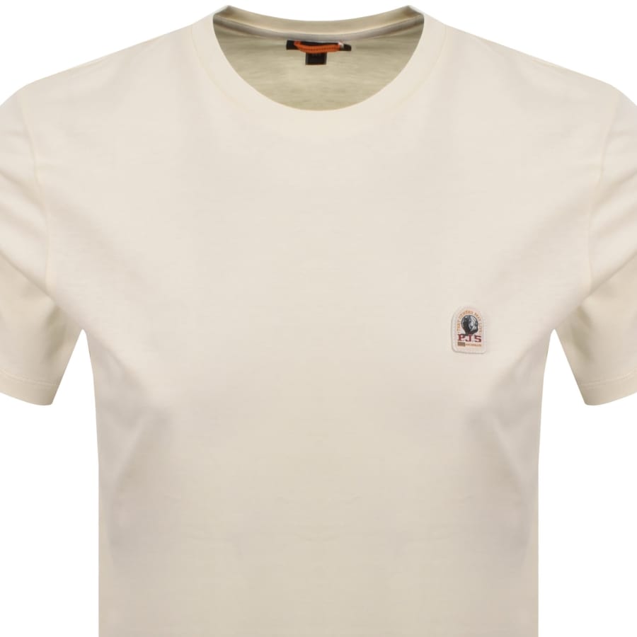 Image number 2 for Parajumpers Patch T Shirt Cream