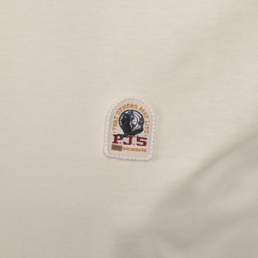 Image number 3 for Parajumpers Patch T Shirt Cream