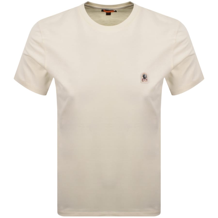 Image number 1 for Parajumpers Patch T Shirt Cream
