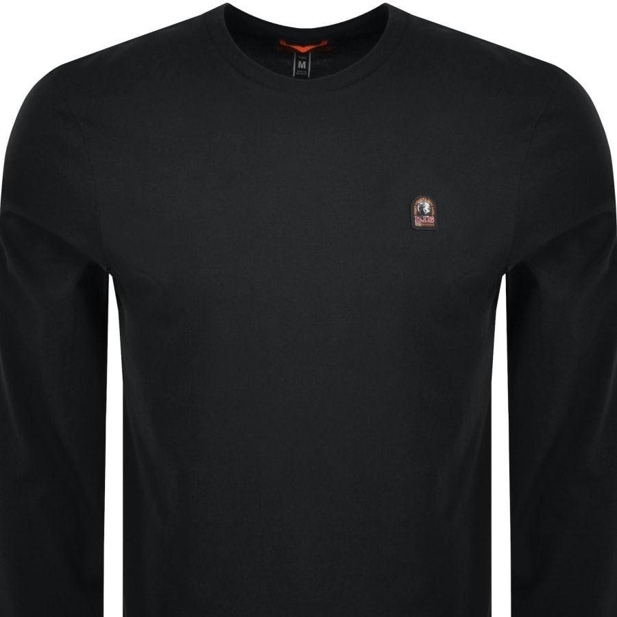 Image number 3 for Parajumpers KIP Long Sleeve T Shirt Black