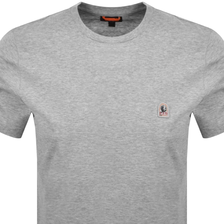 Image number 2 for Parajumpers Patch T Shirt Ash Grey