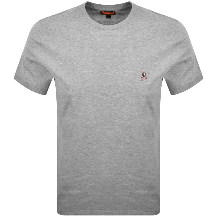 Image number 1 for Parajumpers Patch T Shirt Ash Grey
