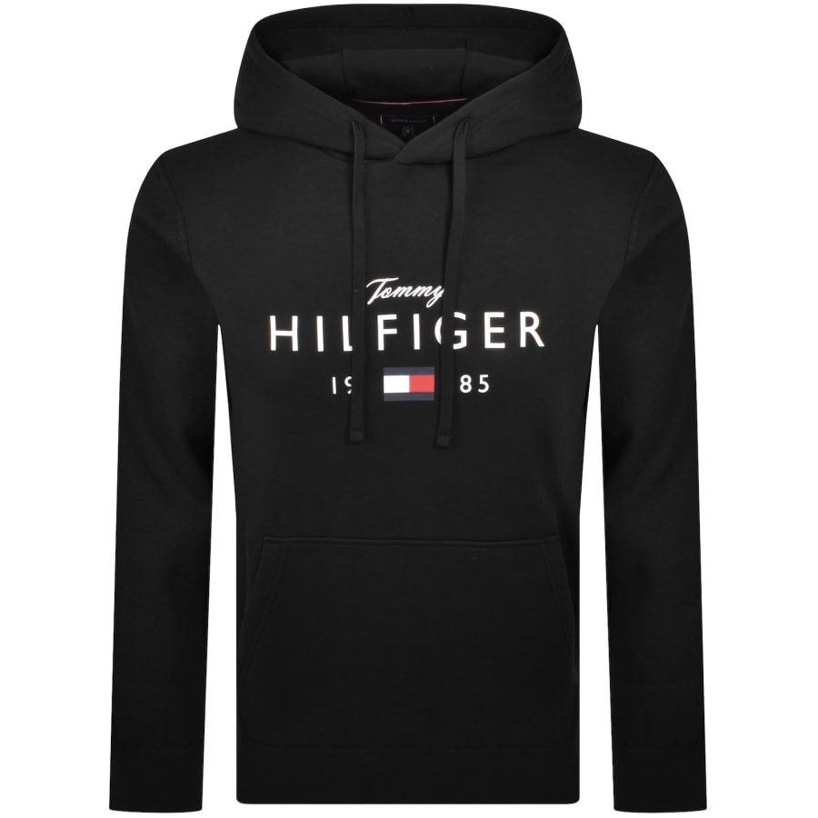 Image number 1 for Tommy Hilfiger Brand Love Hoodie Black