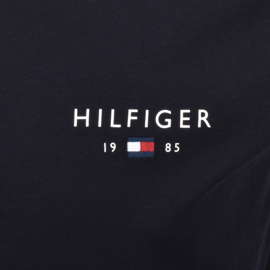 Image number 3 for Tommy Hilfiger Logo Brand Love T Shirt Navy