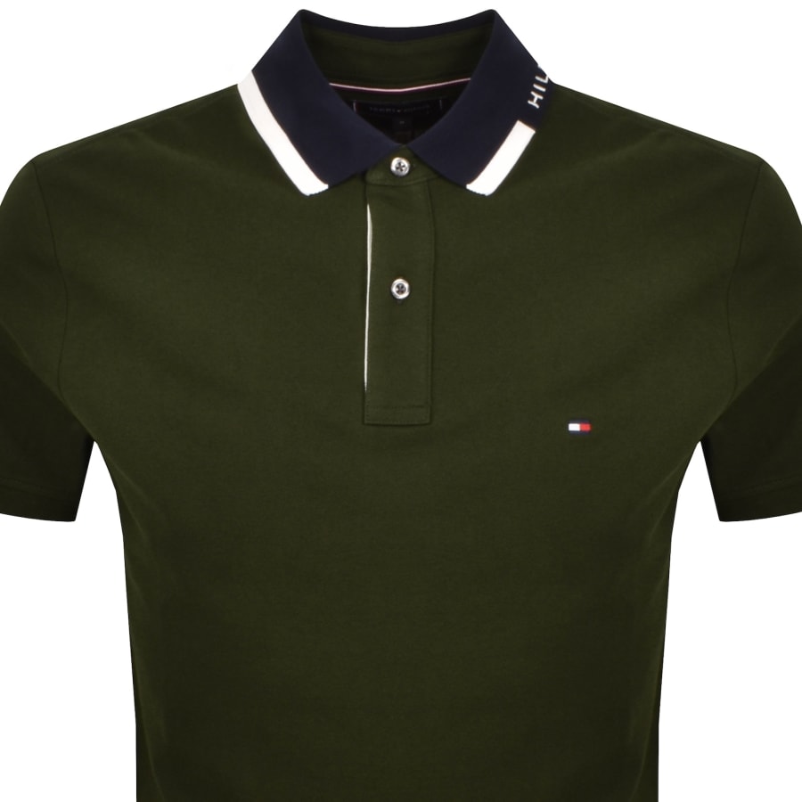 Image number 2 for Tommy Hilfiger Grafic Collar Polo T Shirt Green