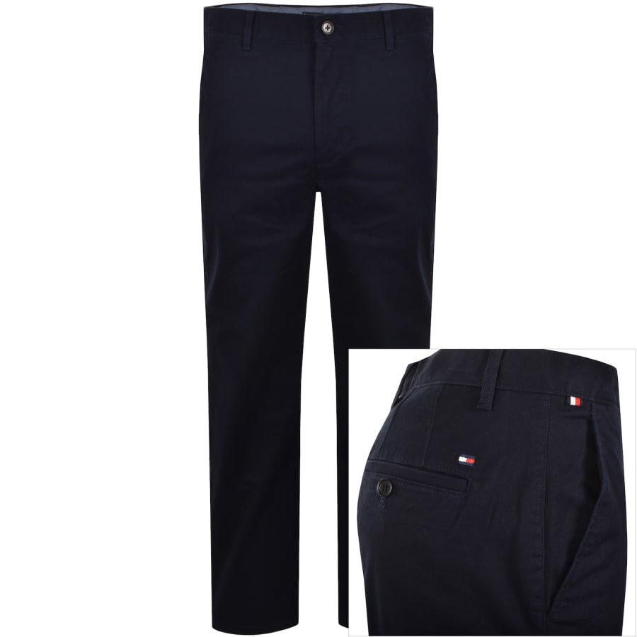 Image number 1 for Tommy Hilfiger Mercer Twill Trousers Navy