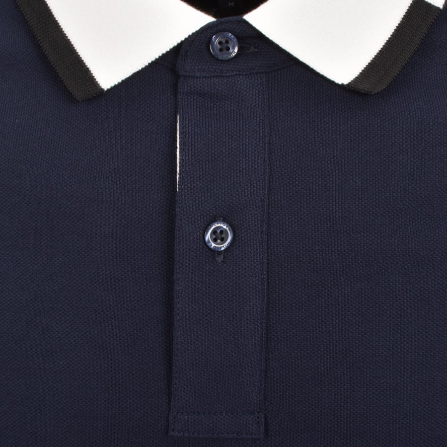 Image number 4 for Tommy Hilfiger Grafic Collar Polo T Shirt Navy