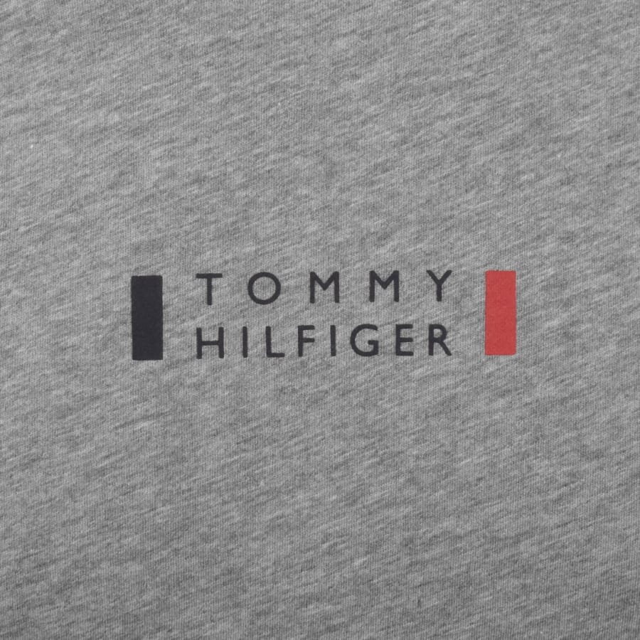 Image number 3 for Tommy Hilfiger Logo Slim Fit T Shirt Grey