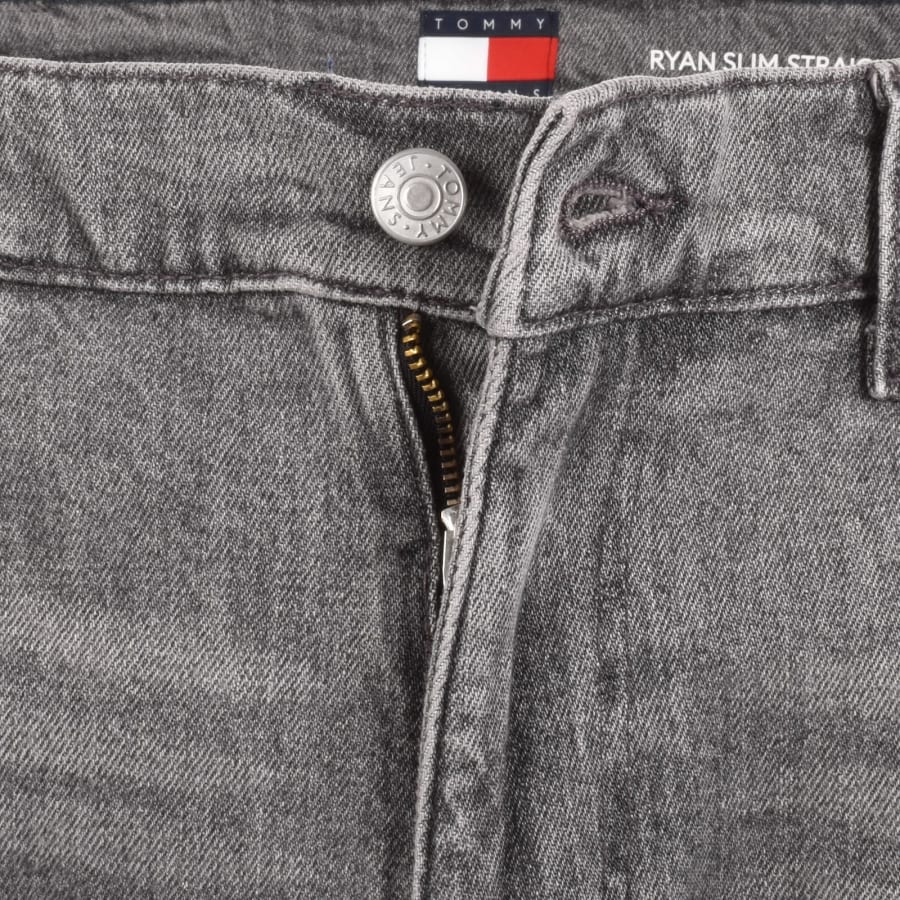 Image number 5 for Tommy Jeans Ryan Slim Fit Straight Jeans Grey