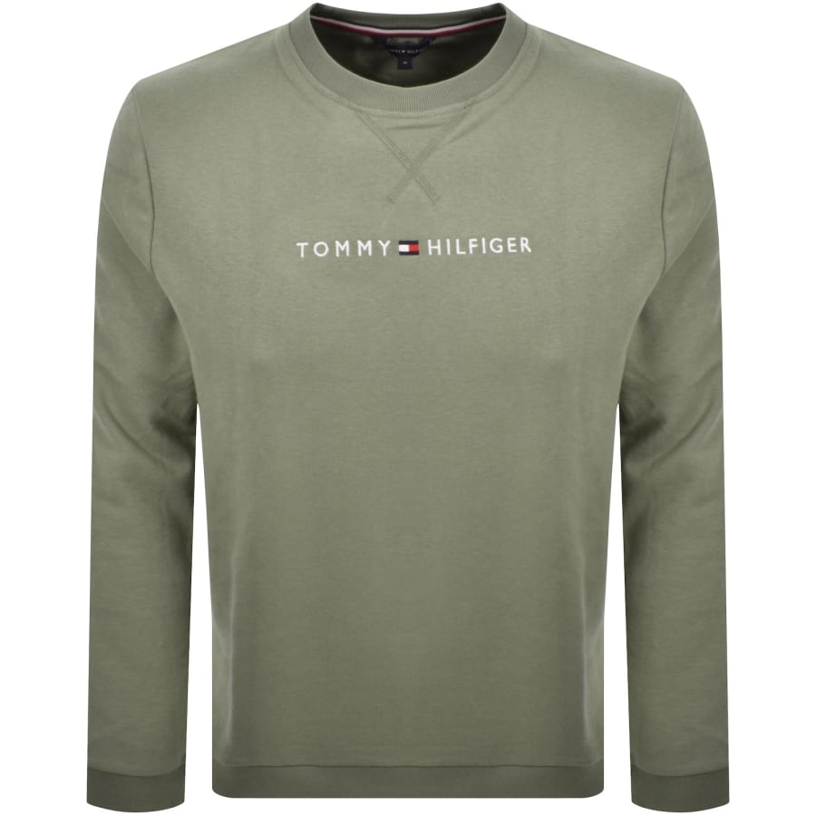 Image number 1 for Tommy Hilfiger Track Top Sweatshirt Green