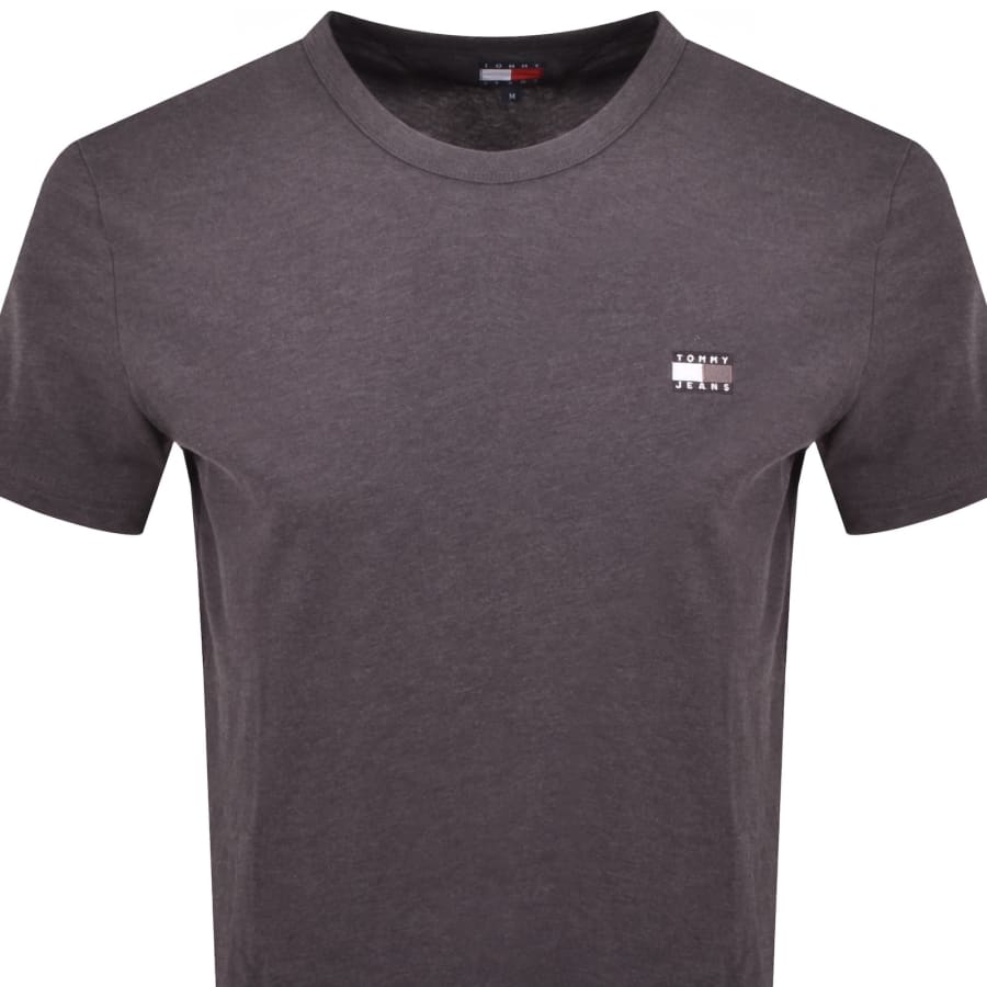Image number 2 for Tommy Jeans Badge T Shirt Brown