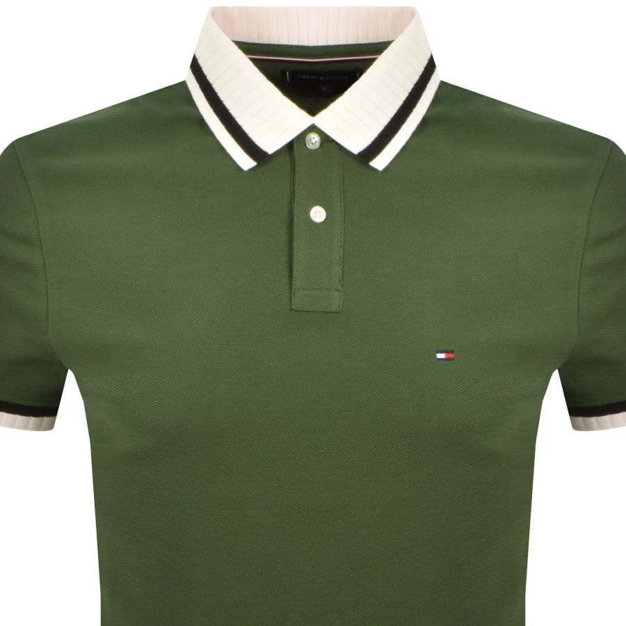 Image number 2 for Tommy Hilfiger Collar And Cuff Polo T Shirt Green
