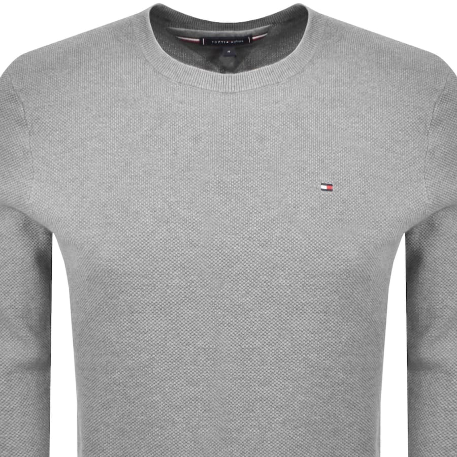 Image number 2 for Tommy Hilfiger Essential Structure Jumper Grey