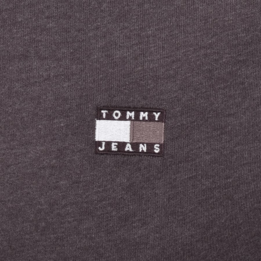 Image number 3 for Tommy Jeans Badge Hoodie Brown