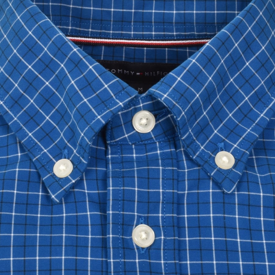 Image number 4 for Tommy Hilfiger Core Tattersal Check Shirt Blue