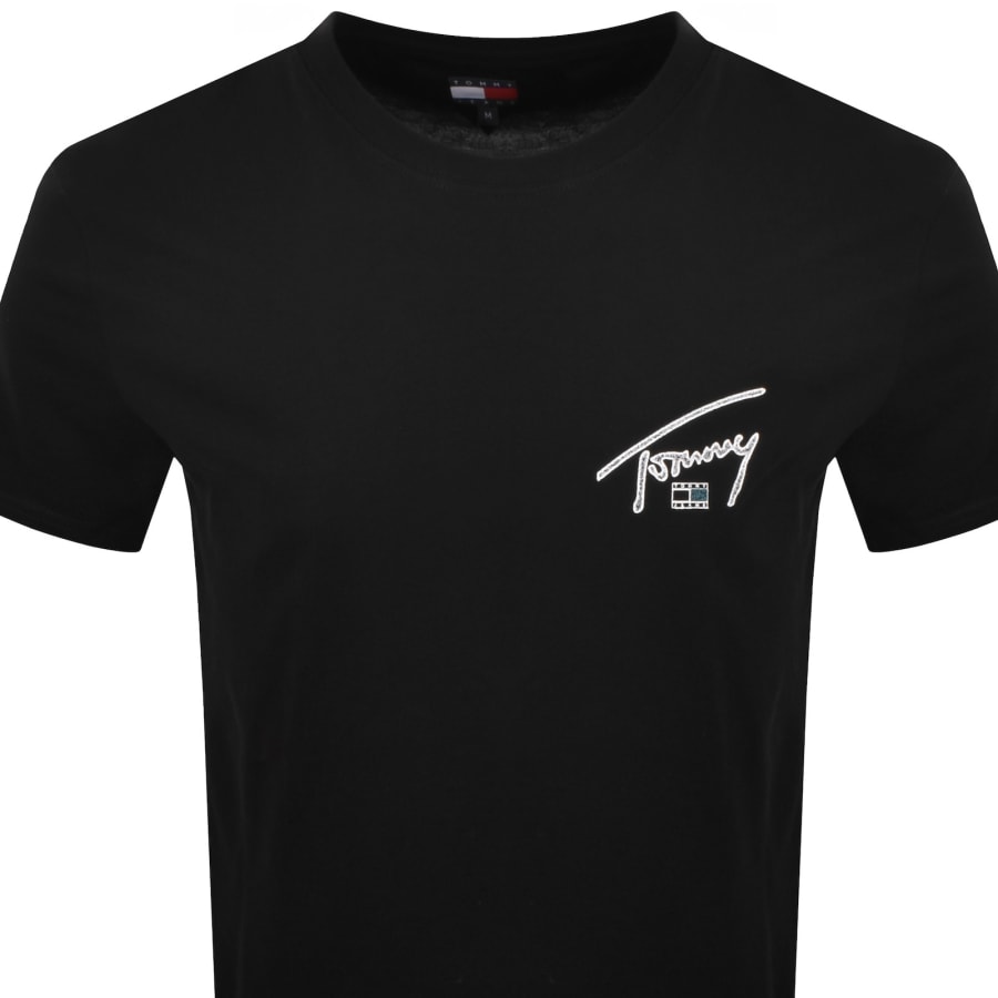 Image number 3 for Tommy Jeans Signature Backprint T Shirt Black