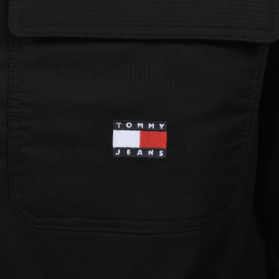 Image number 3 for Tommy Jeans Padded Corduroy Overshirt Black