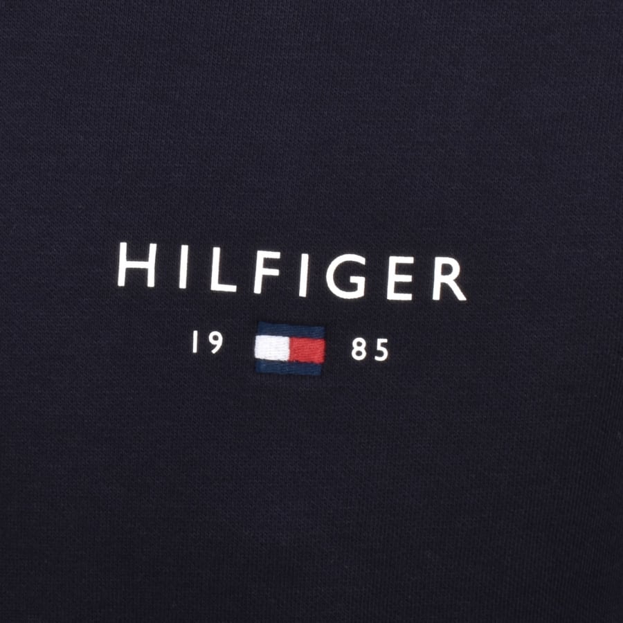 Image number 3 for Tommy Hilfiger Brand Love Hoodie Navy