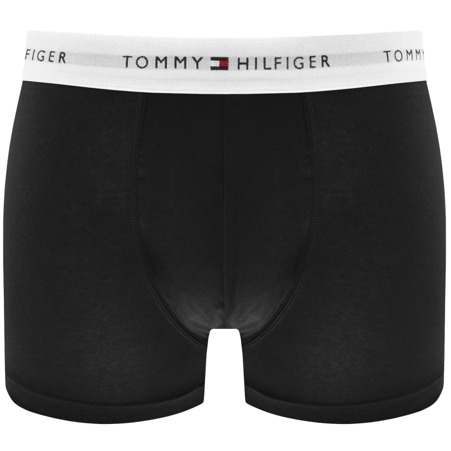 Image number 3 for Tommy Hilfiger Underwear 7 Pack Trunks Black