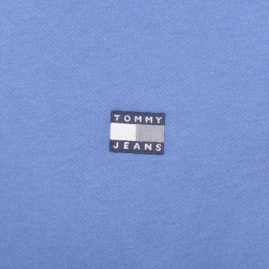 Image number 3 for Tommy Jeans Badge Hoodie Blue