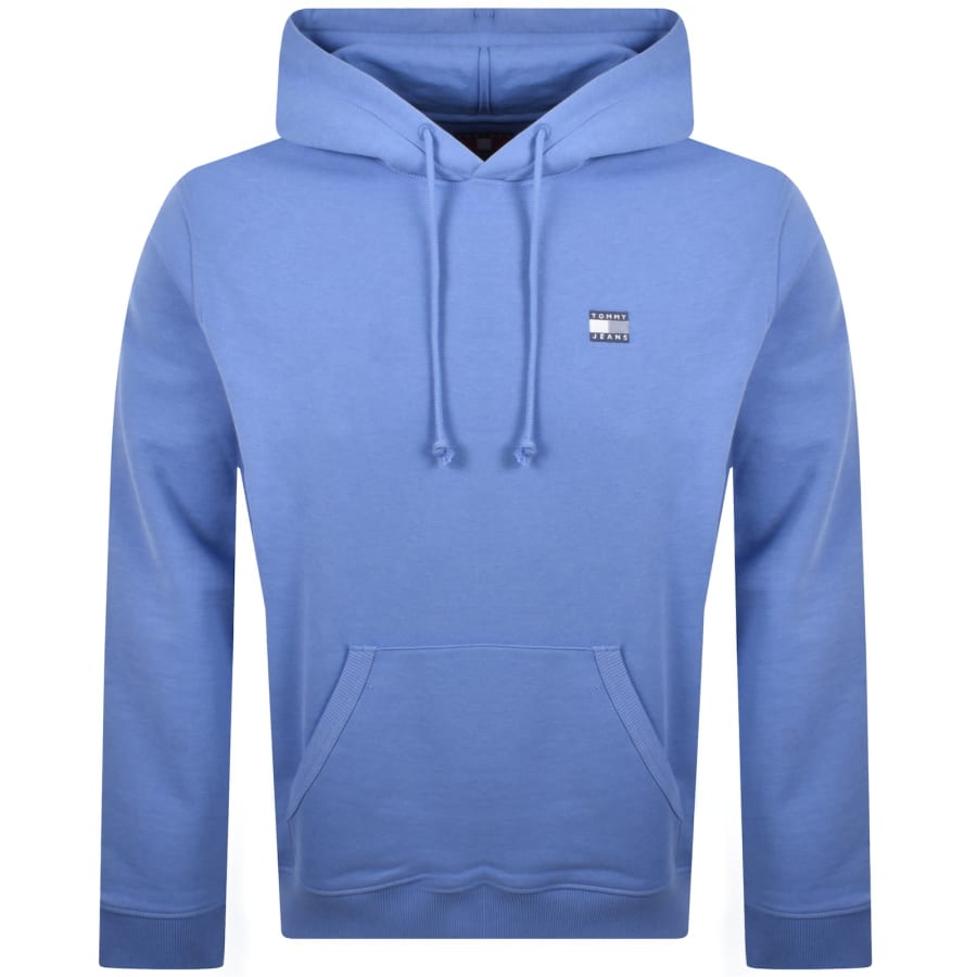 Image number 1 for Tommy Jeans Badge Hoodie Blue