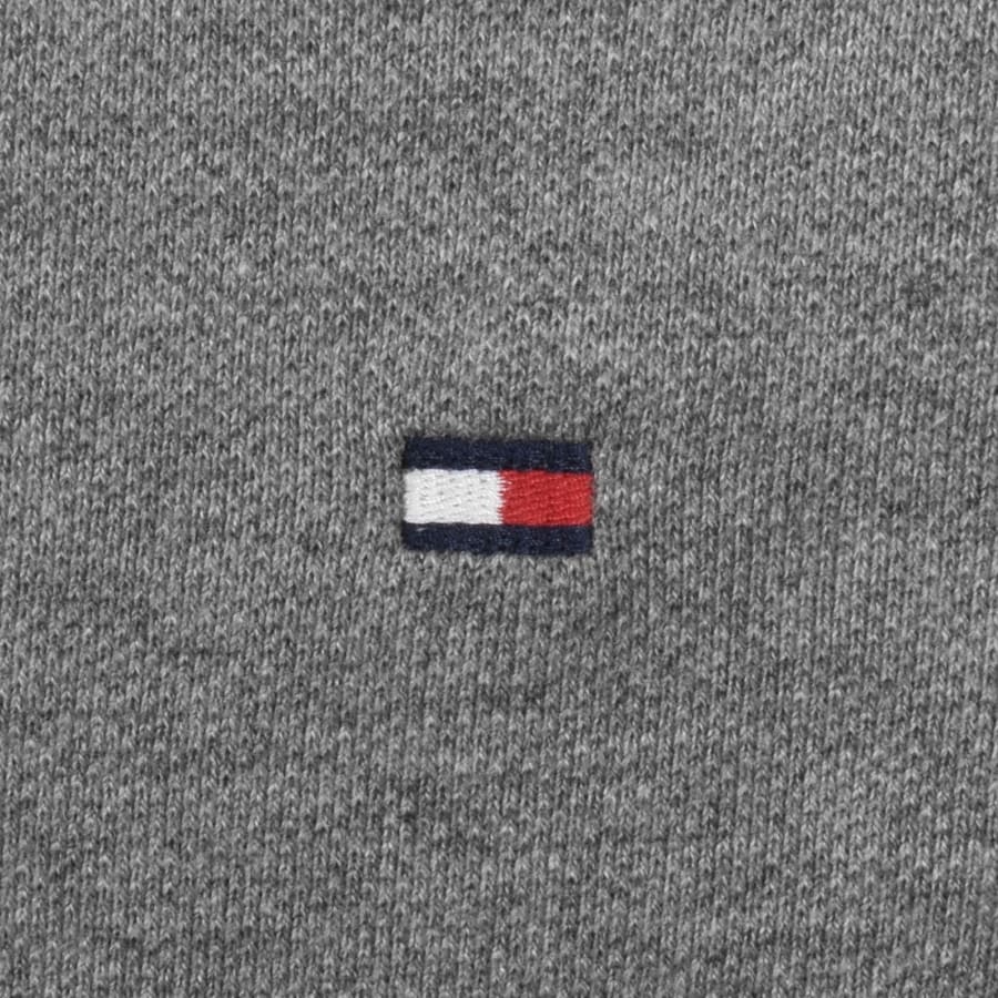 Image number 3 for Tommy Hilfiger Long Sleeved Polo T Shirt Grey