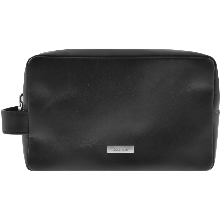Image number 1 for Calvin Klein Plaque Dopp Kit Bag Black
