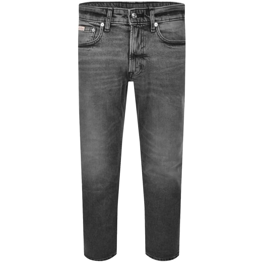 Image number 2 for Calvin Klein Jeans Slim Fit Straight Jeans Grey