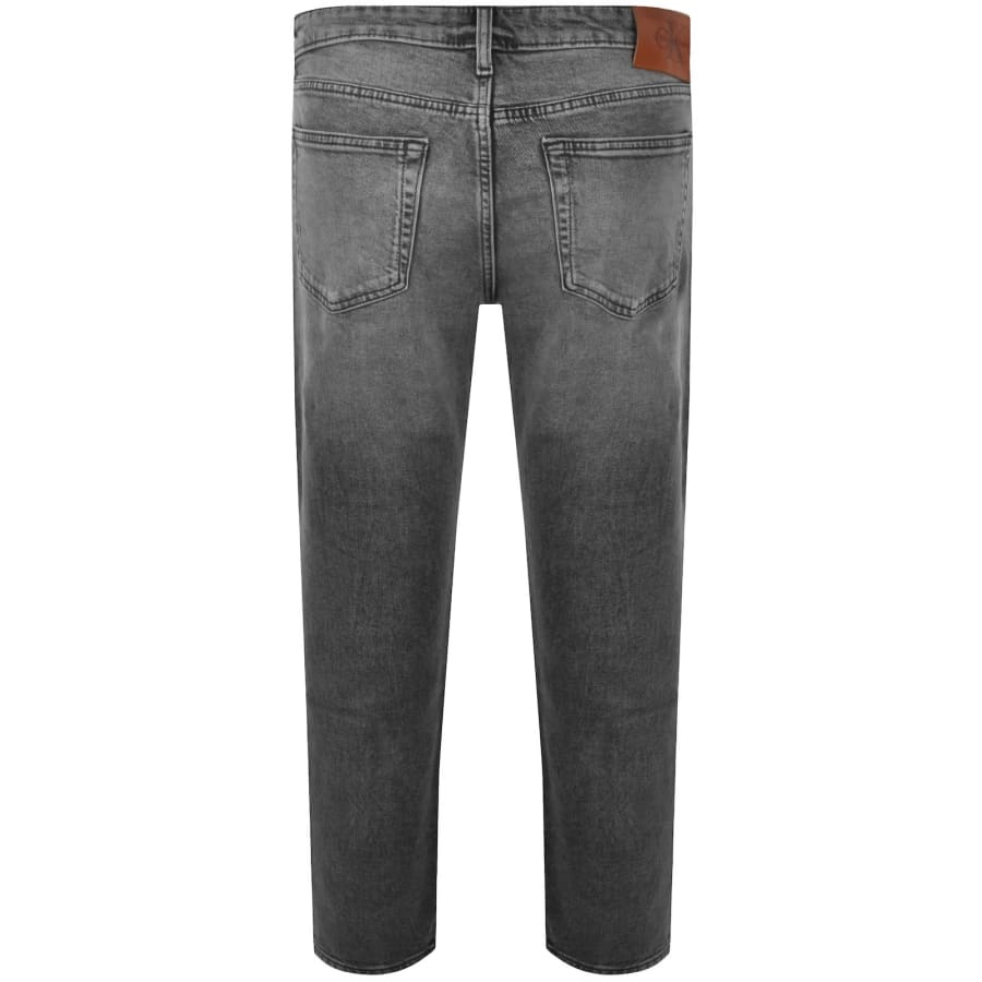 Image number 3 for Calvin Klein Jeans Slim Fit Straight Jeans Grey