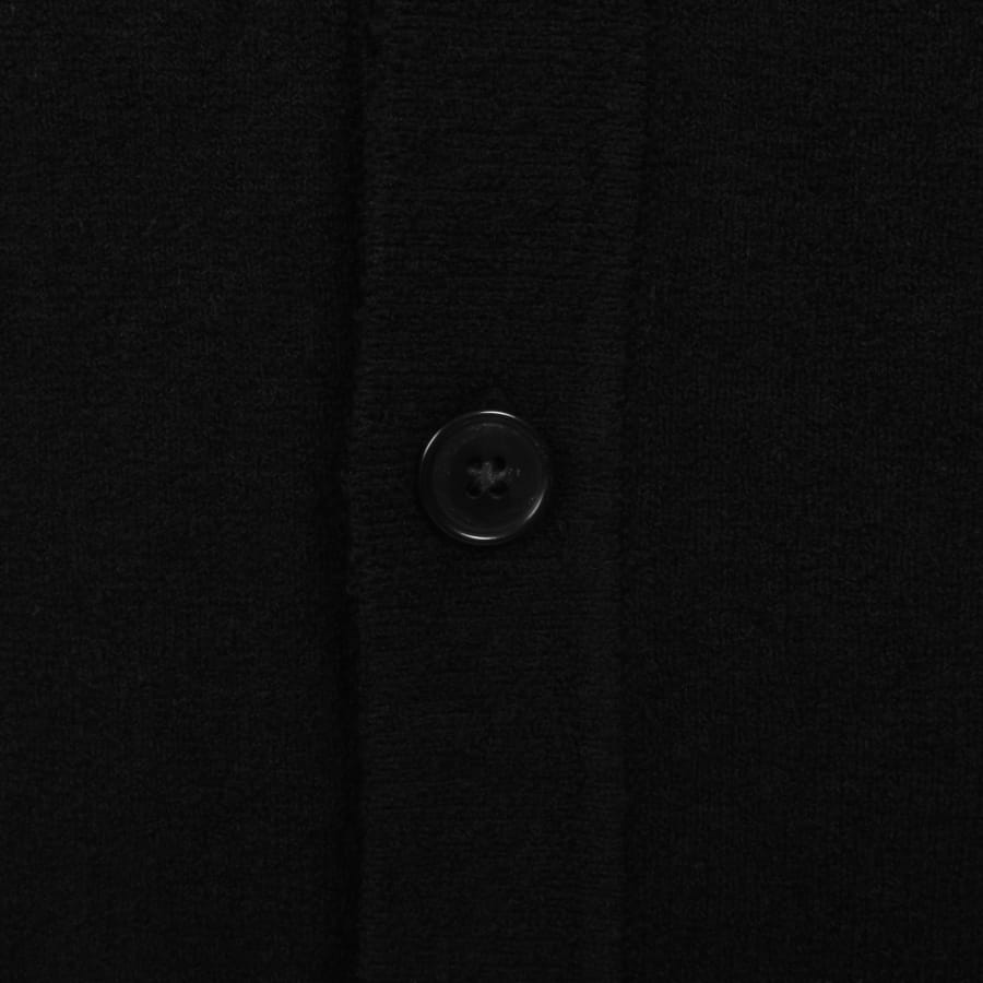 Image number 3 for Calvin Klein Boucle Knit Polo Jumper Black