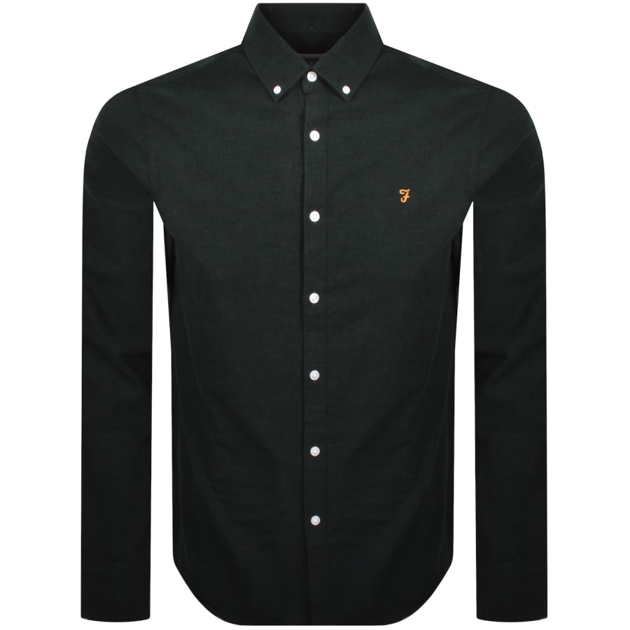 Image number 1 for Farah Steen Long Sleeve Shirt Green