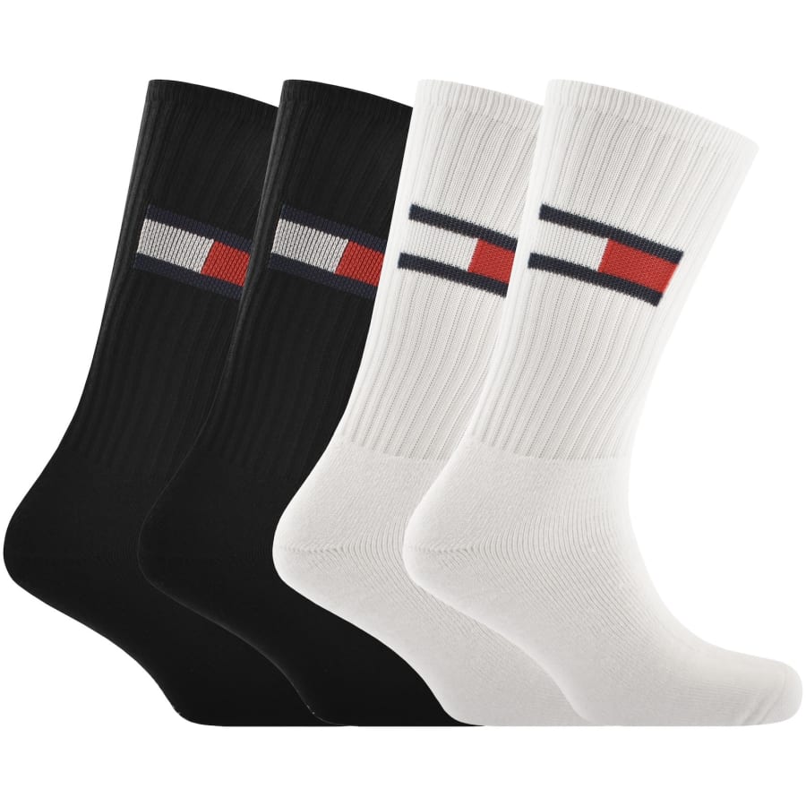 Image number 1 for Tommy Jeans 4 Pack Sports Socks Multi