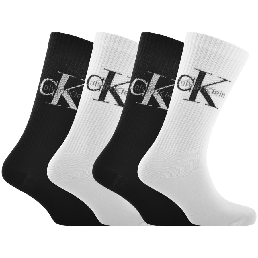 Image number 1 for Calvin Klein 4 Giftbox Logo Socks Multi