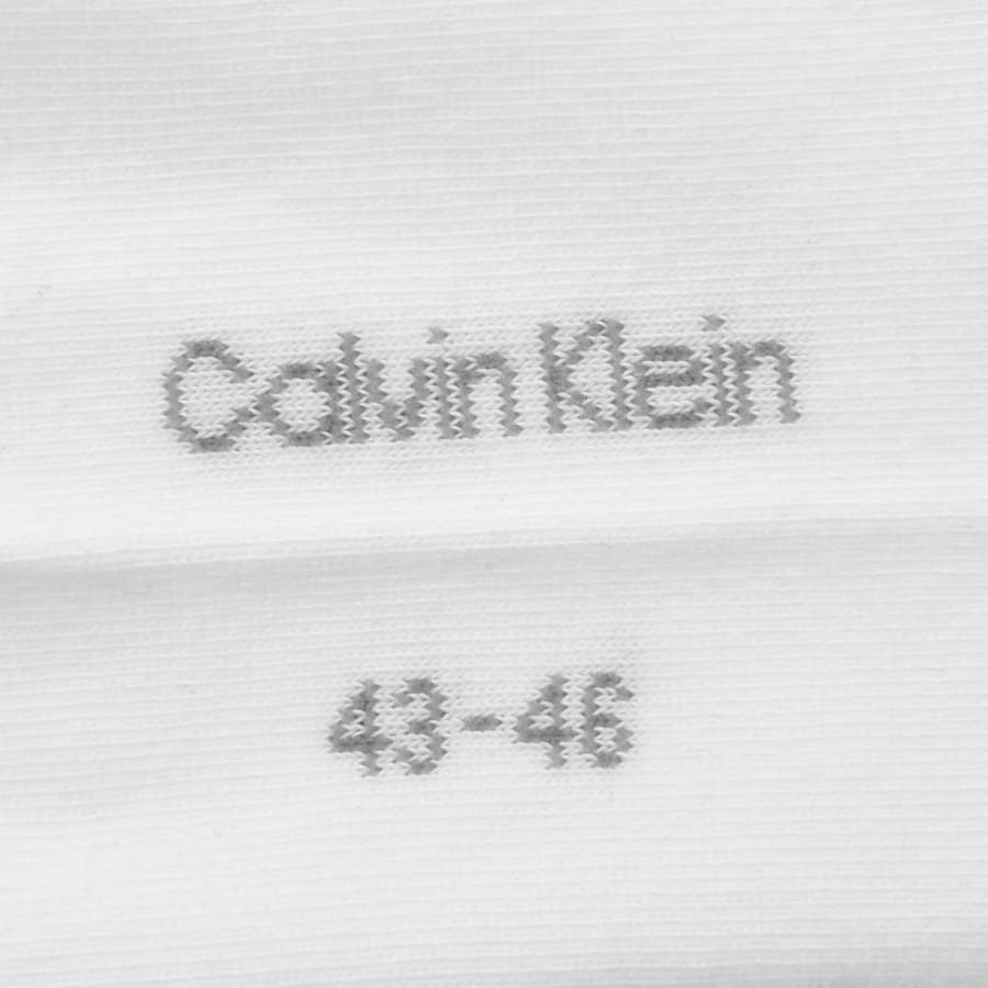 Image number 4 for Calvin Klein 6 Pack Trainer Socks White