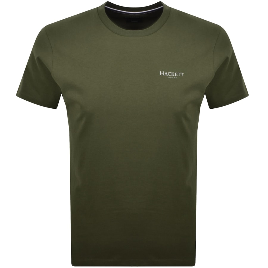 Image number 1 for Hackett Small Logo T Shirt Green