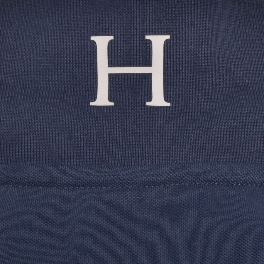 Image number 4 for Hackett Essential Logo Polo T Shirt Blue