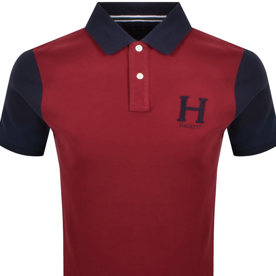Image number 3 for Hackett Heritage Peaks Polo T Shirt Red