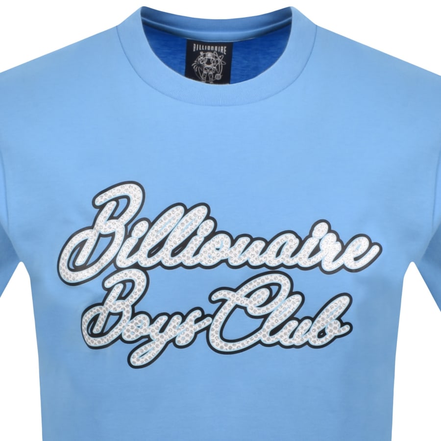 Image number 2 for Billionaire Boys Club Diamond Script TShirt Blue