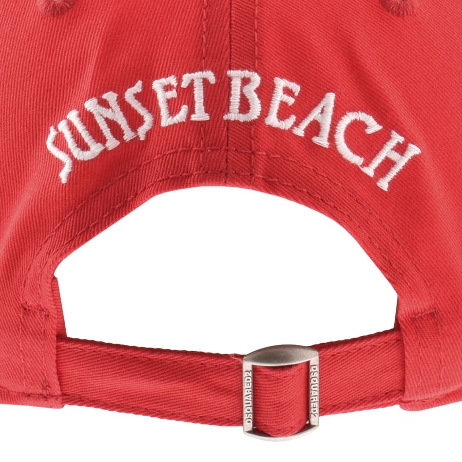 Image number 3 for DSQUARED2 Patch Baseball Cap Red