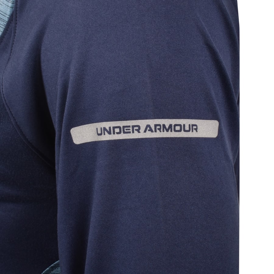 Image number 5 for Under Armour Tech Utility Quarter Zip T Shirt Blue