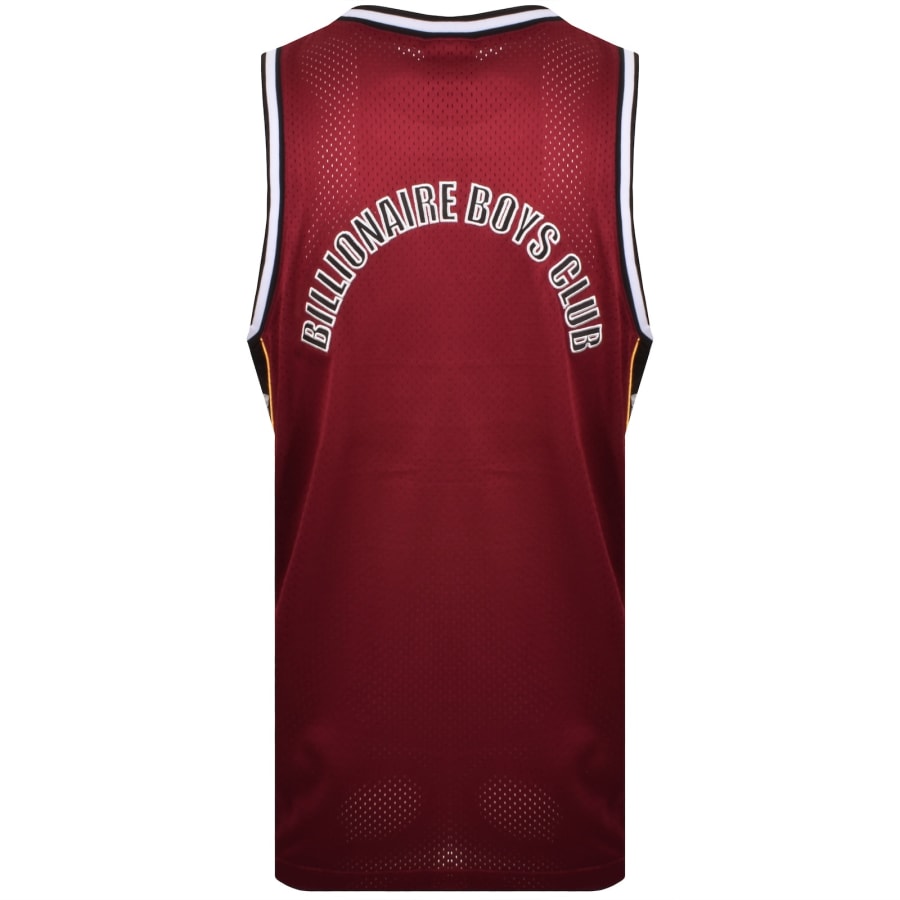 Image number 5 for Billionaire Boys Club Mesh Baseball Vest Red