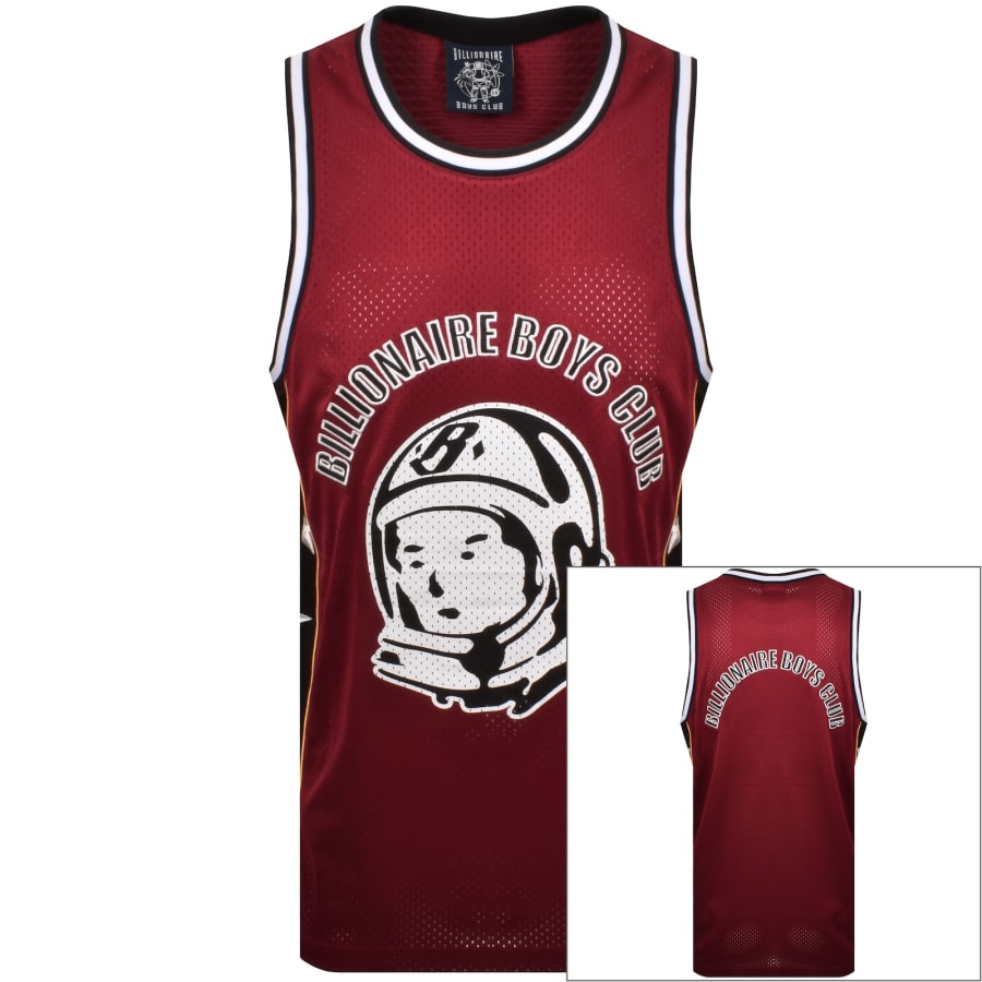 Image number 1 for Billionaire Boys Club Mesh Baseball Vest Red
