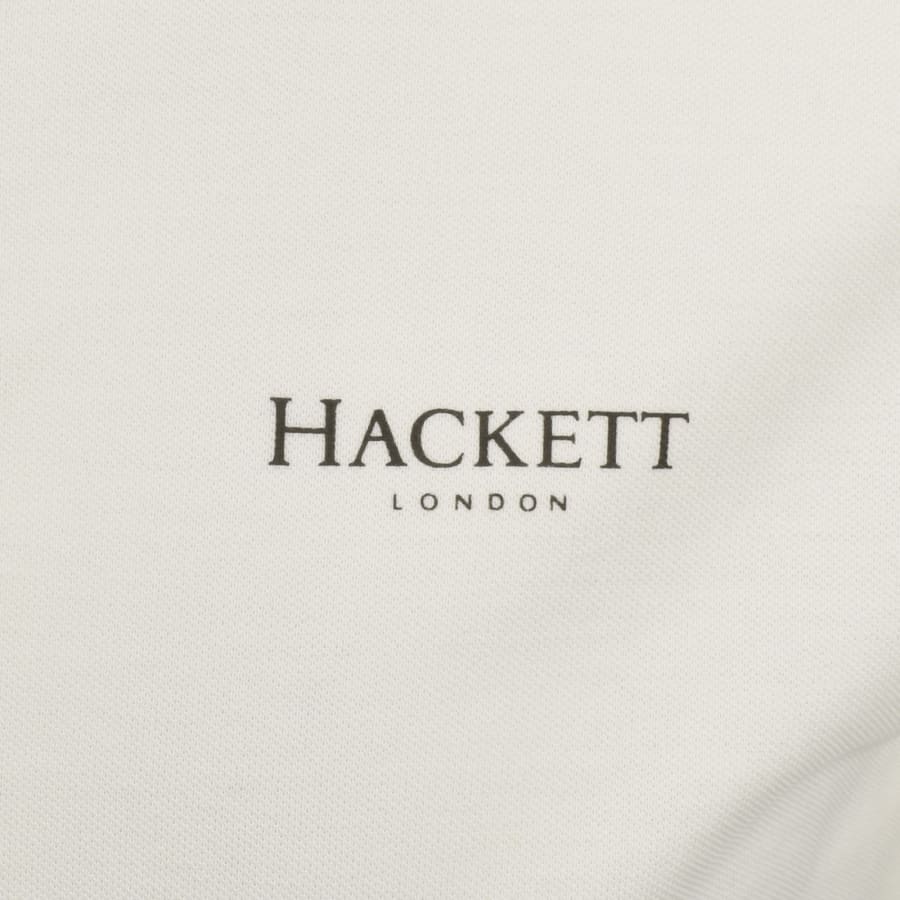 Image number 3 for Hackett Essential Logo Polo T Shirt Off White
