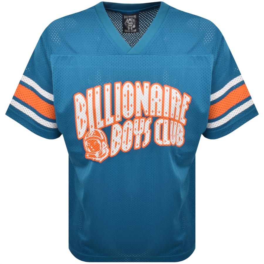 Image number 2 for Billionaire Boys Club Mesh Football T Shirt Blue