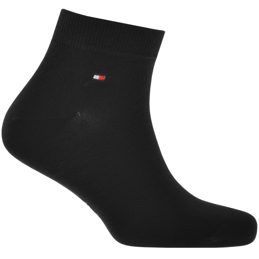 Image number 2 for Tommy Hilfiger 6 Pack Ankle Socks Black