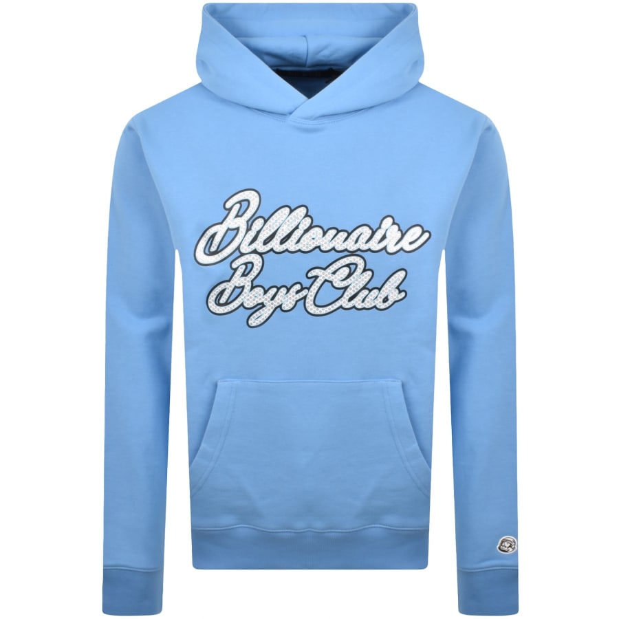 Image number 1 for Billionaire Boys Club Diamond Script Hoodie Blue